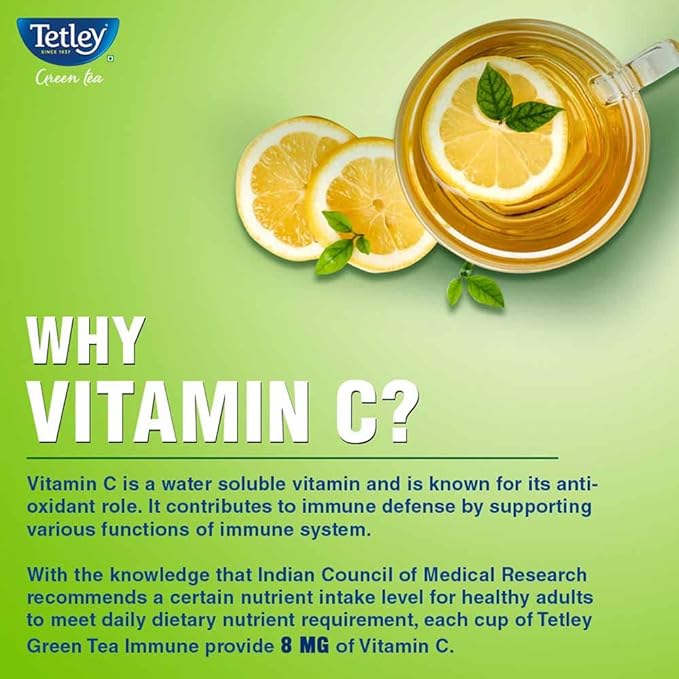 Green Tea Immune With Added Vitamin C Lemon And Honey Tata Nutrikorner