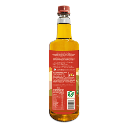 Sunflower Oil I Cold pressed (Kachi Ghani) Cooking Oil I 100% Natural, Certified Organic