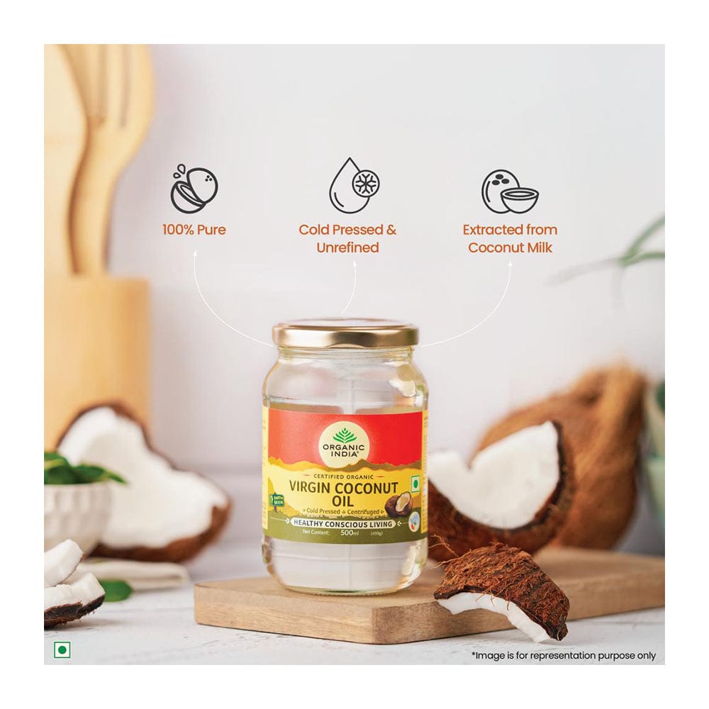 Virgin Coconut Oil  I Cold pressed (Kachhi Ghani) Centrifuged Cooking Oil I 100% Natural, Certified Organic